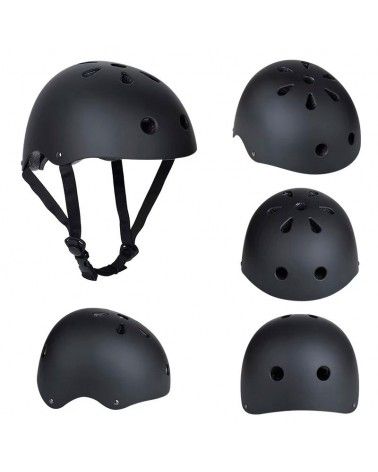 Casco para patinete Xiaomi, Skateflash, Cecotec, Ninebot y otras marcas, color negro