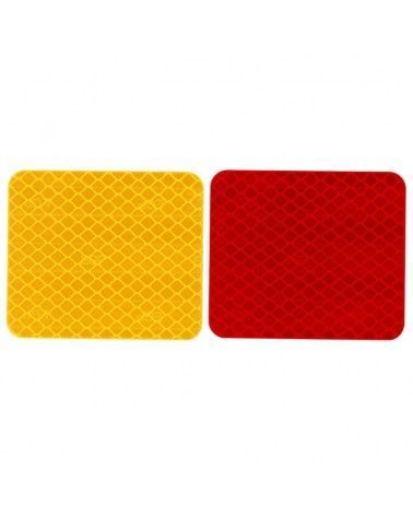 Pegatina reflectante de color rojo o dorado para guardabarros trasero de patinete eléctrico Xiaomi y modelos similares.