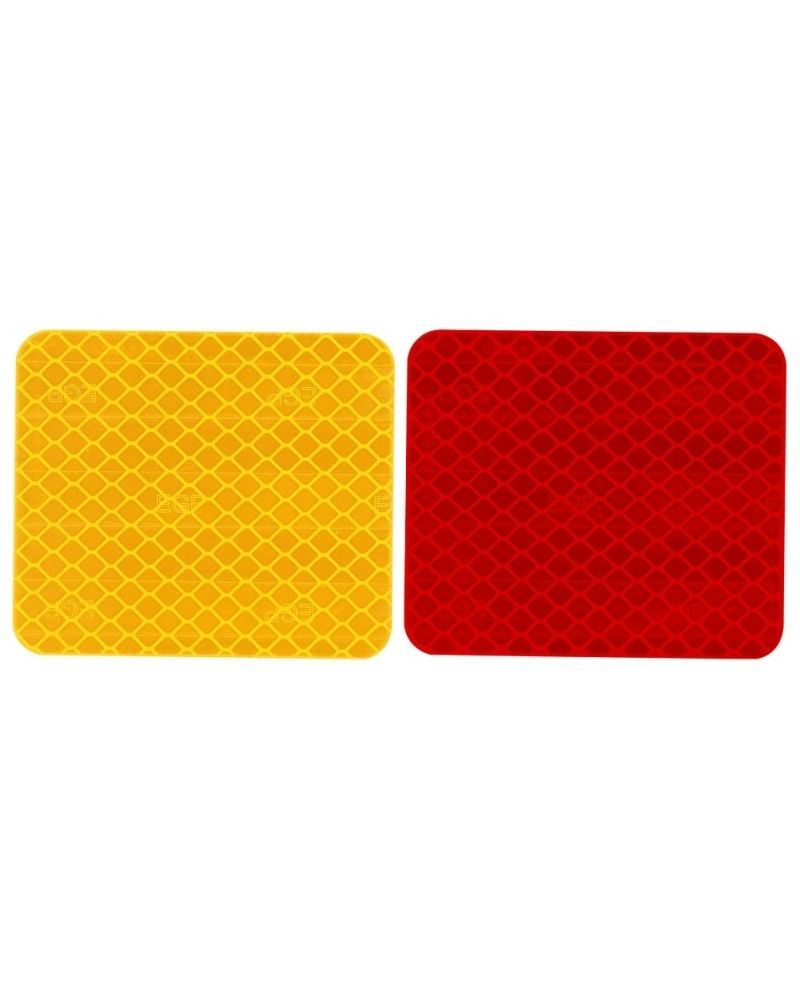Pegatina reflectante de color rojo o dorado para guardabarros trasero de patinete eléctrico Xiaomi y modelos similares.