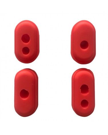 Tapones de silicona para patinete eléctrico Xiaomi en color rojo