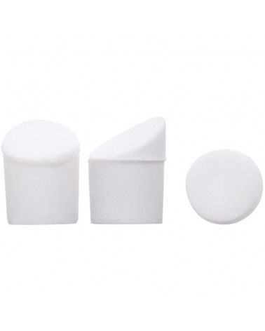 Pack de 3 tapones para guardabarros trasero de patinete eléctrico en color blanco.