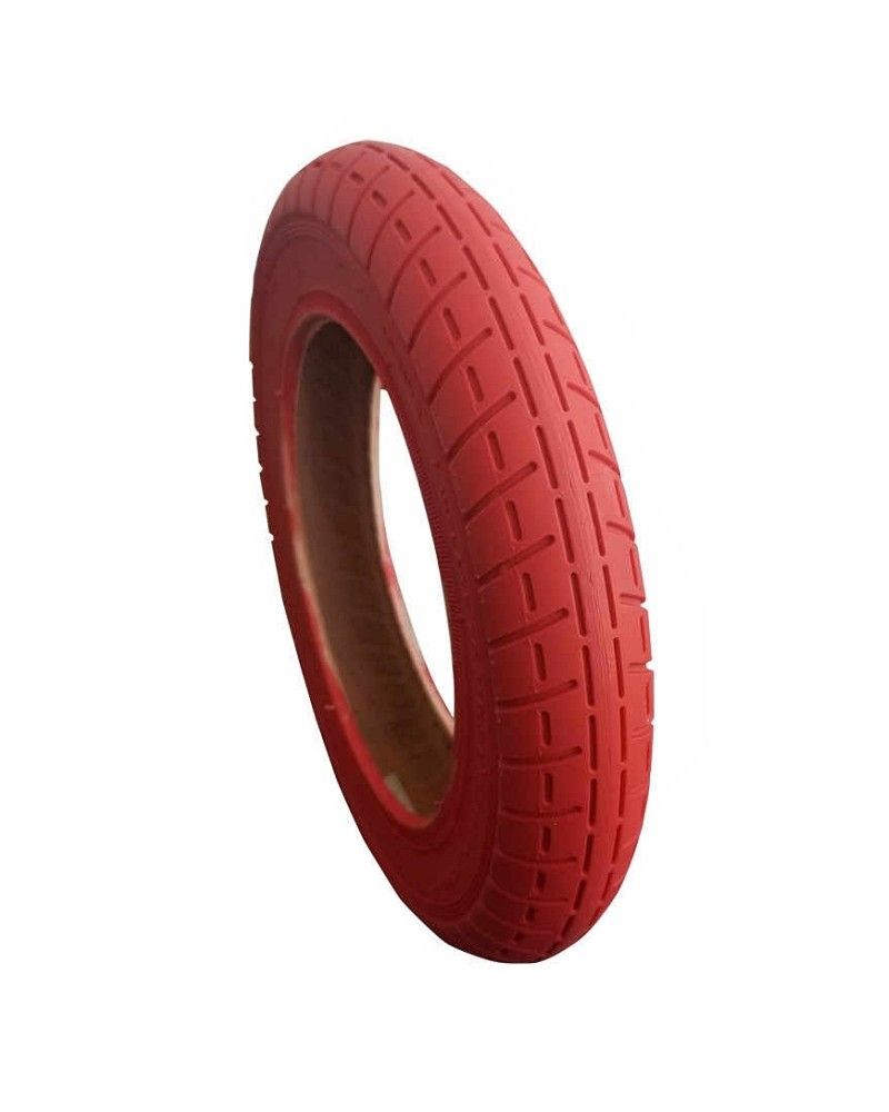 Neumático Wanda de 10 pulgadas para patinete eléctrico Xiaomi o modelos similares en color rojo.
