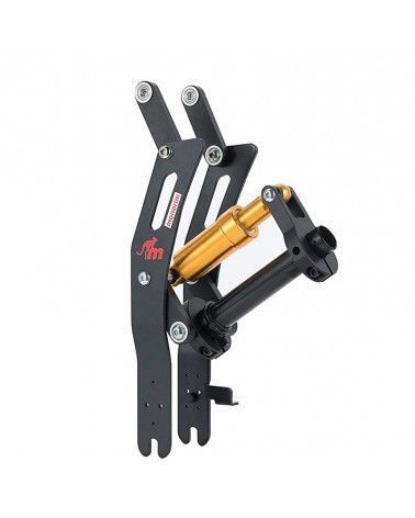 Suspensión Monorim dorada para patinete electrico Ninebot Max G30.