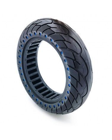 Rueda Maciza Ultraligera 10×2,5 Puntos Color (Llantas De 34mm) de color azul.