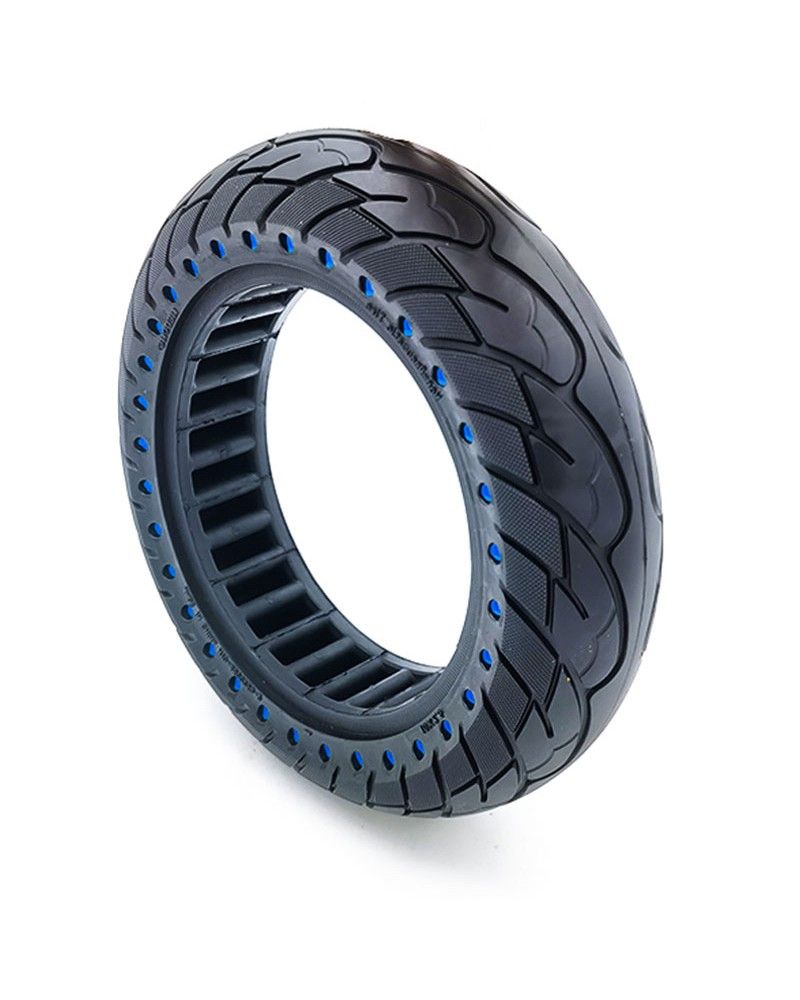 Rueda Maciza Ultraligera 10×2,5 Puntos Color (Llantas De 34mm) de color azul.