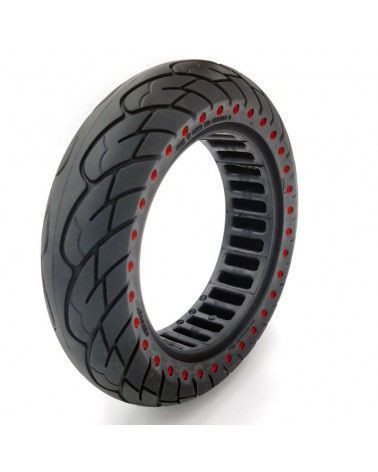 Rueda maciza ultraligera 10×2,5 Puntos Color rojo (llantas de 44mm)