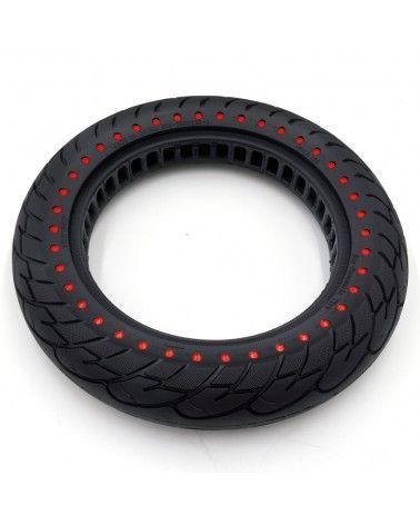 Rueda maciza ultraligera 12×2,125 Puntos de color rojo para patinete eléctrico.