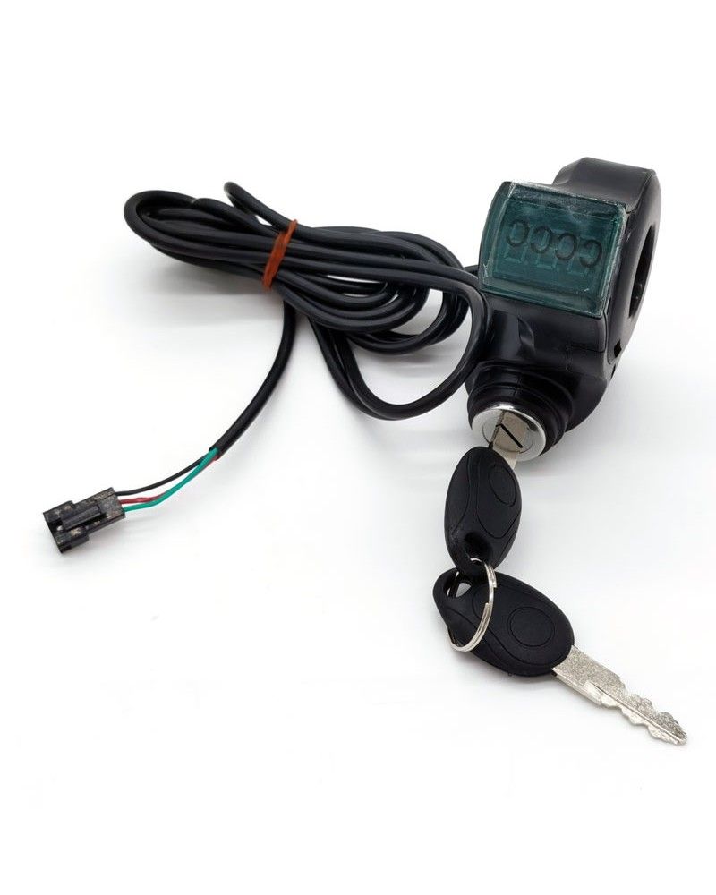 Llave de contacto con voltímetro scooter electrico