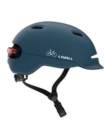 Casco Livall modelo C20 azul patinete