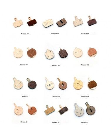 varios modelos de Pastillas de freno de cobre para Patinete eléctrico