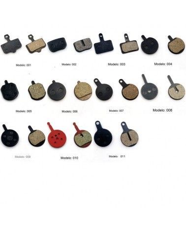 varios modelos de Pastillas de freno de resina para Patinete eléctrico